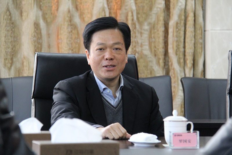 县政协主席罗国安等县向导莅临公司指导事情-佰福国际药业